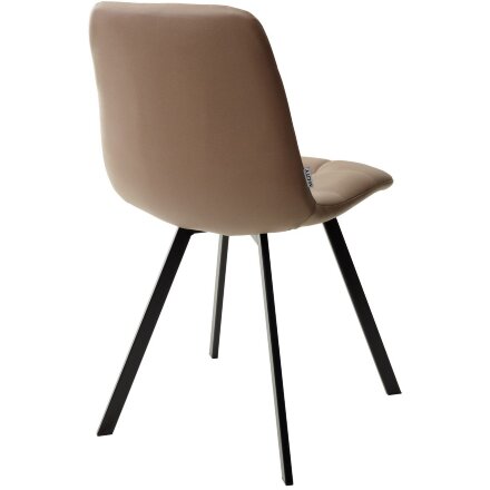 Стул CHILLI SQUARE HK017-31 серо-коричневый, PU/ черный каркас М-City 