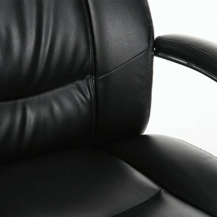 Кресло офисное BRABIX PREMIUM &quot;Direct EX-580&quot;, хром, рециклированная кожа, черное, 531824 Черный