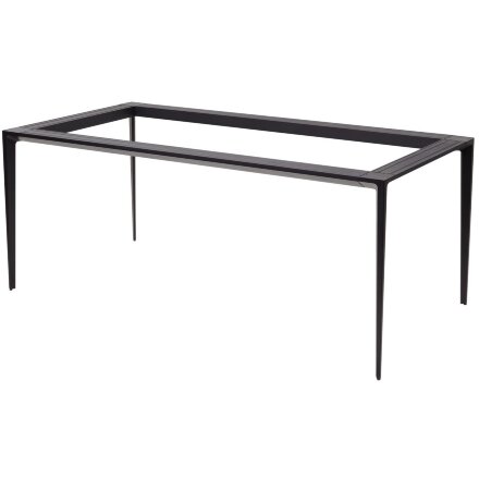 Стол NOTO 180 GLOSS STARLIGHT BLACK SOLID CERAMIC/ BLACK М-City 
