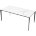 Стол NOTO 180 SINTERED STONE GLOSS STATUARIO WHITE / BLACK М-City 