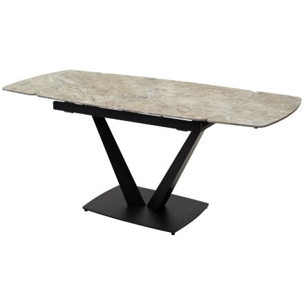 Стол ALATRI 120 GLOSS ATHENS BROWN SOLID CERAMIC / BLACK М-City 