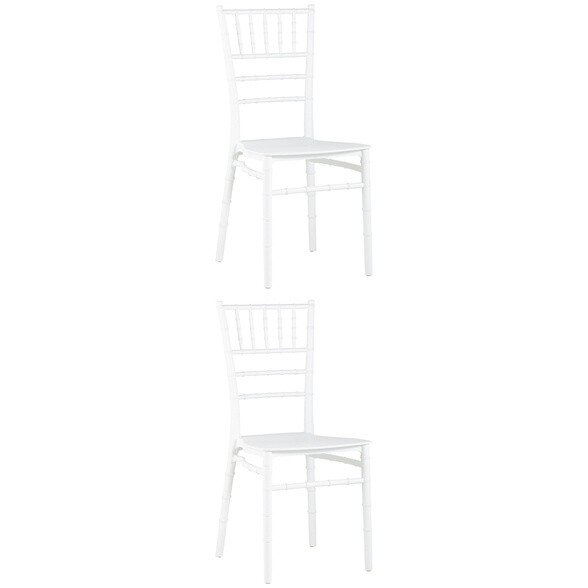 Стул Chiavari (Кьявари) пластик белый 2 шт. 