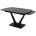 Стол ALATRI 120 MATT BLACK MARBLE SINTERED STONE / BLACK М-City 
