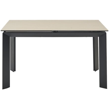 Стол CREMONA 140 TL-142, испанская керамика/ черный каркас, ®DISAUR 