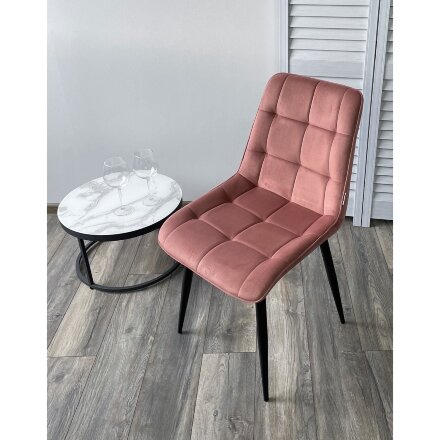 Стул CHIC BLUVEL-52 розовый / черный каркас М-City 