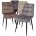 Стул CHIC PK6015-01 (VBP201) античный графит, велюр М-City 