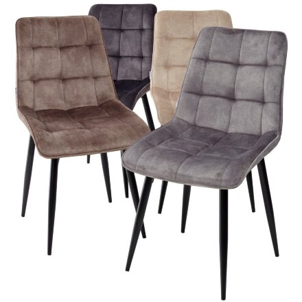 Стул CHIC PK6015-01 (VBP201) античный графит, велюр М-City 