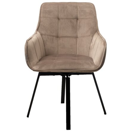 Стул MAVERICK 360 град. поворот. BLUVEL-40 BEIGE/ черный каркас, М-City 