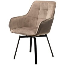 Стул MAVERICK 360 град. поворот. BLUVEL-40 BEIGE/ черный каркас, М-City