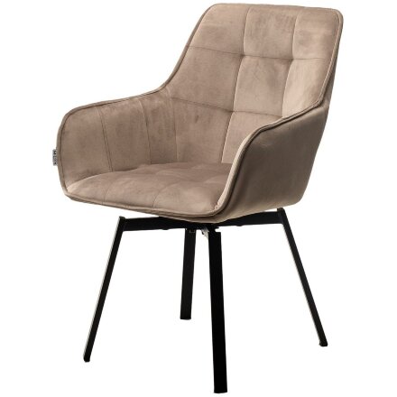 Стул MAVERICK 360 град. поворот. BLUVEL-40 BEIGE/ черный каркас, М-City 