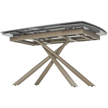 Стол RIVOLI 140 MATT LATTE STONE SOLID CERAMIC / TAUPE, ®DISAUR 