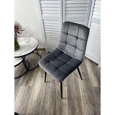 Стул CHILLI BLUVEL-14 GREY, велюр М-City 