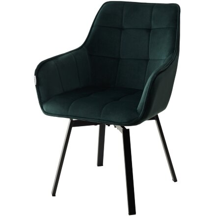 Стул MAVERICK 360 град. поворот. BLUVEL-78 GREEN/ черный каркас, М-City 