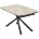 Стол RIVOLI 140 GLOSS AMBER JADE SOLID CERAMIC / BLACK, ®DISAUR 