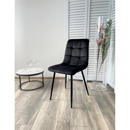 Стул CHILLI BLUVEL-19 BLACK, велюр М-City 