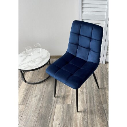 Стул CHILLI BLUVEL-86 NAVY BLUE, велюр М-City 