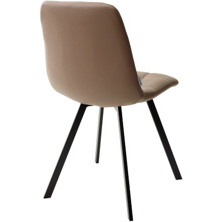 Стул CHILLI SQUARE HK017-31 серо-коричневый, PU / черный каркас М-City 