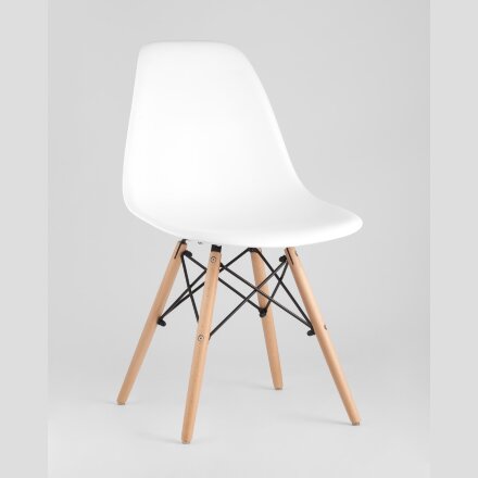 Стул Eames Style DSW белый x4 (разборный каркас) 
