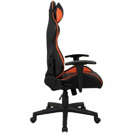 Кресло компьютерное BRABIX &quot;GT Racer GM-100&quot;, две подушки, экокожа, черное/оранжевое, 531925 Оранжевый