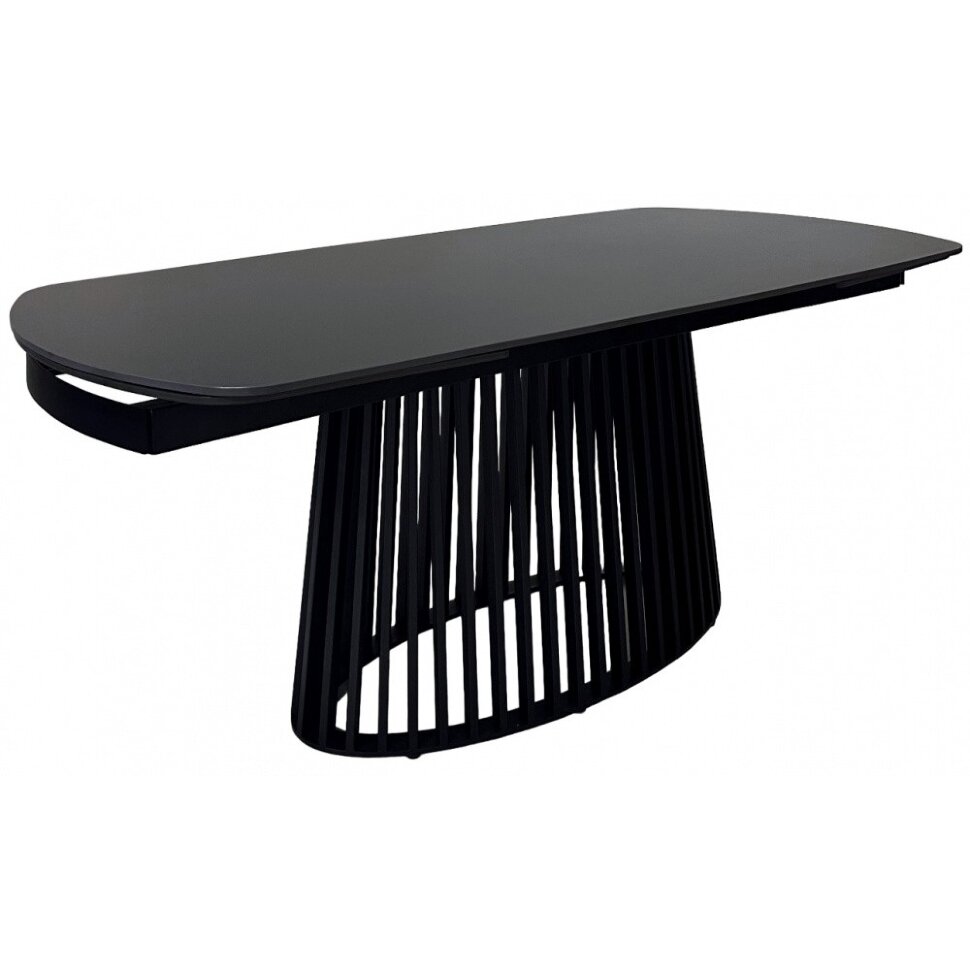 Керамический стол Desio 180 керамика черный мрамор матовый pure black solid ceramic / черный 