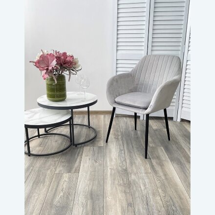 Стул ALABAMA BLUVEL-03 LIGHT GREY, велюр М-City 