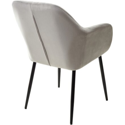 Стул ALABAMA BLUVEL-03 LIGHT GREY, велюр М-City 