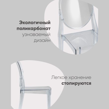 Стул Victoria Ghost NEW янтарный 