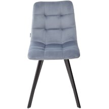 Стул CHILLI SQUARE BLUVEL-06 серо-голубой, велюр / черный каркас М-City