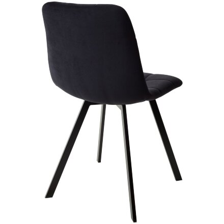 Стул CHILLI-Q SQUARE черный #H75, велюр / черный каркас, 4 шт./1 к, М-City 