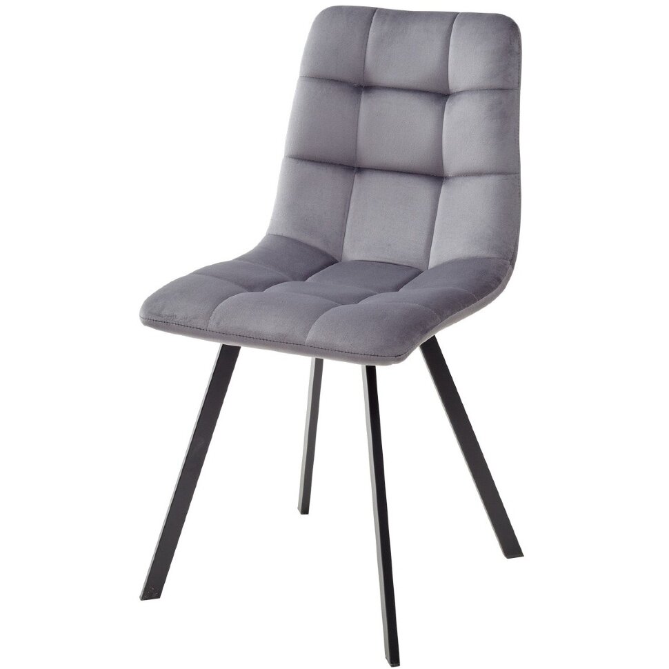Стул CHILLI SQUARE BLUVEL-14 GREY, велюр М-City Стул CHILLI SQUARE BLUVEL-14 GREY, велюр М-City