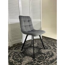 Стул CHILLI SQUARE BLUVEL-14 GREY, велюр М-City
