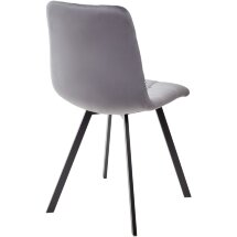 Стул CHILLI SQUARE BLUVEL-14 GREY, велюр М-City