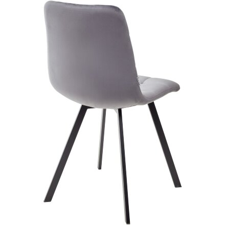 Стул CHILLI SQUARE BLUVEL-14 GREY, велюр М-City 