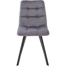 Стул CHILLI SQUARE BLUVEL-14 GREY, велюр М-City