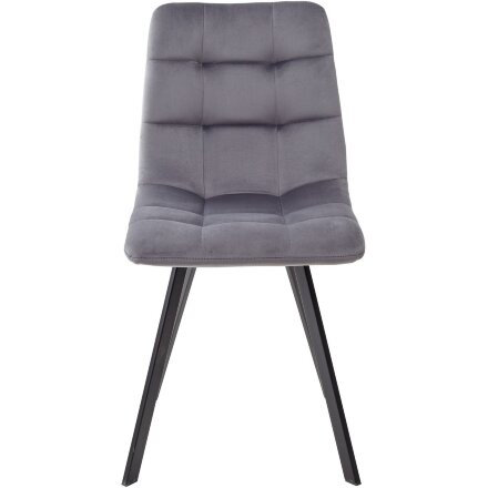 Стул CHILLI SQUARE BLUVEL-14 GREY, велюр М-City 
