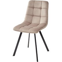 Стул CHILLI SQUARE BLUVEL-40 BEIGE, велюр М-City