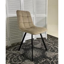 Стул CHILLI SQUARE BLUVEL-40 BEIGE, велюр М-City