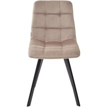 Стул CHILLI SQUARE BLUVEL-40 BEIGE, велюр М-City