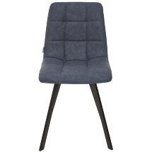 Стул CHILLI SQUARE RU-03 синяя сталь, PU / черный каркас М-City