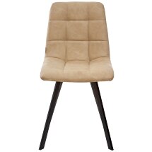 Стул CHILLI SQUARE RU-16 бежевый винтаж, PU / черный каркас М-City