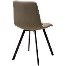Стул CHILLI-Q SQUARE Oracul 162 Светло-серый, экокожа PU / черный каркас, М-City