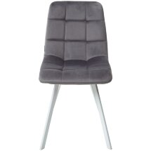 Стул CHILLI SQUARE G108-12 антрацит/ белый каркас, велюр М-City