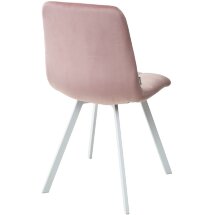 Стул CHILLI SQUARE G108-15 пепел розы/ белый каркас, велюр М-City