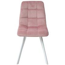 Стул CHILLI SQUARE G108-15 пепел розы/ белый каркас, велюр М-City