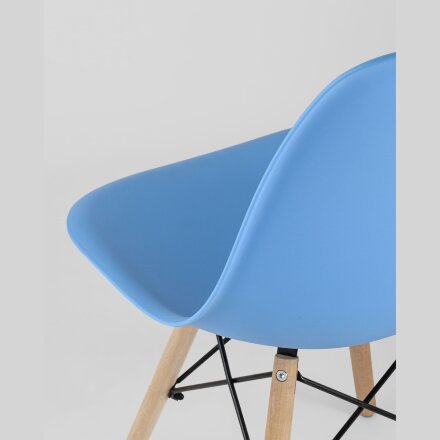 Стул Eames Style DSW голубой 