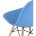 Стул Eames Style DSW голубой 