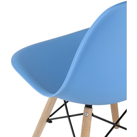 Стул Eames Style DSW голубой 