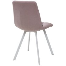 Стул CHILLI SQUARE UF860-04B сиреневый, ткань/ белый каркас М-City