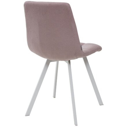 Стул CHILLI SQUARE UF860-04B сиреневый, ткань/ белый каркас М-City 