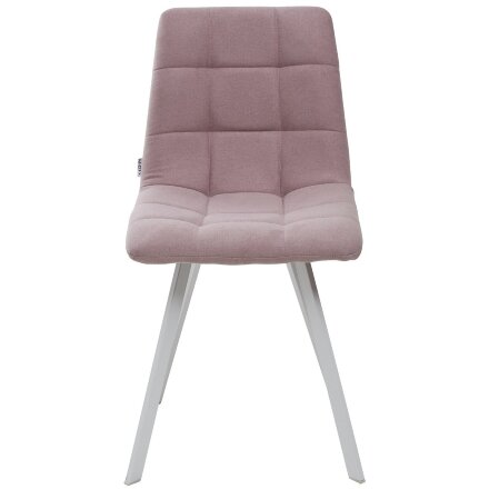 Стул CHILLI SQUARE UF860-04B сиреневый, ткань/ белый каркас М-City 